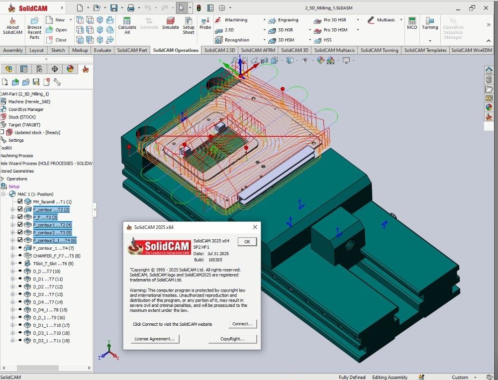 Working with SolidCAMCAD Suite 2025 SP2 HF1 full license