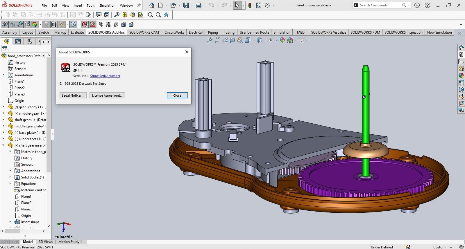 Working with SolidWorks Premium 2025 SP4.1 Full activated Working with SolidWorks Premium 2025 SP4.1 Full activated