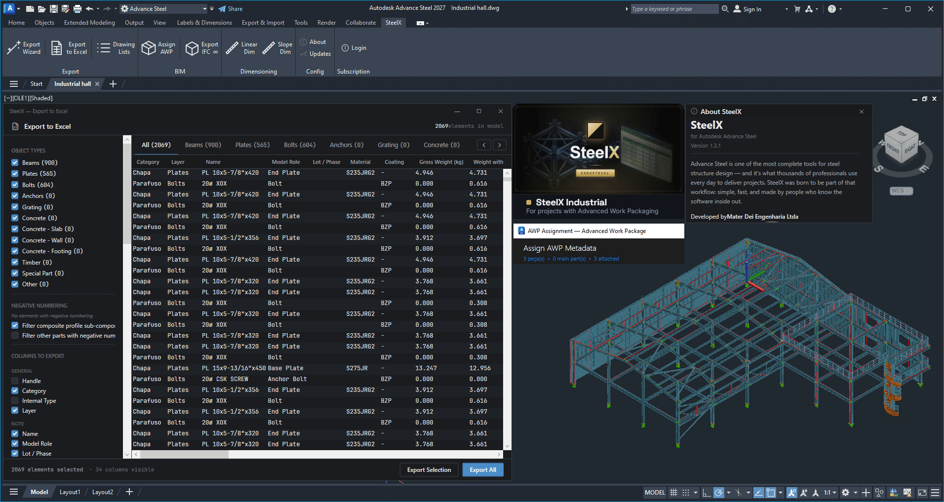 Download SteelX Industrial for Autodesk Advance Steel 2027 full Download SteelX Industrial for Autodesk Advance Steel 2027 full