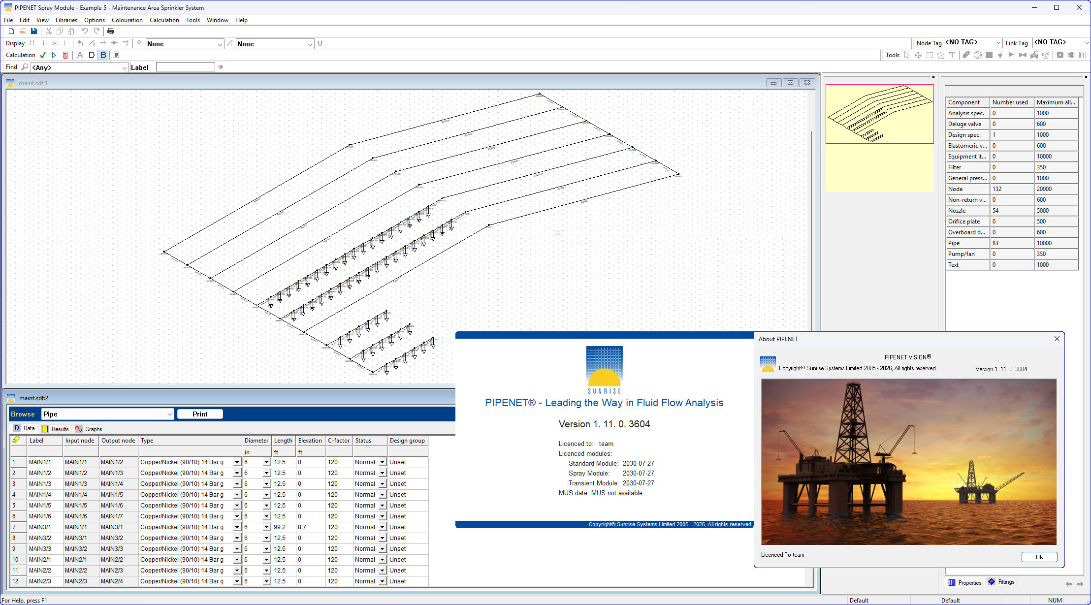 Download Sunrise PIPENET VISION 2021 v1.11.0.3604 x64 full Download Sunrise PIPENET VISION 2021 v1.11.0.3604 x64 full