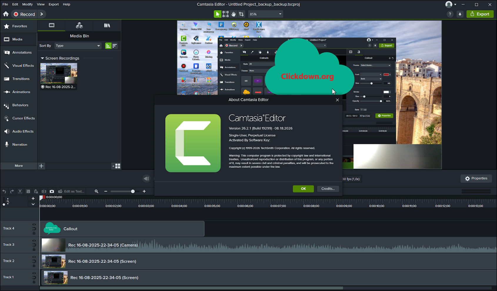 Working with TechSmith Camtasia 26.2.1.19299 full license