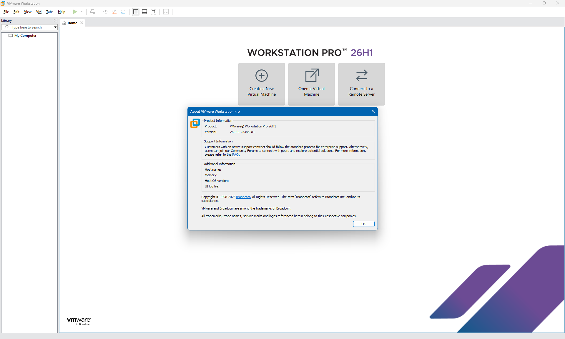Download VMware Workstation Pro 26H1 26.0.0 win64 full Download VMware Workstation Pro 26H1 26.0.0 win64 full