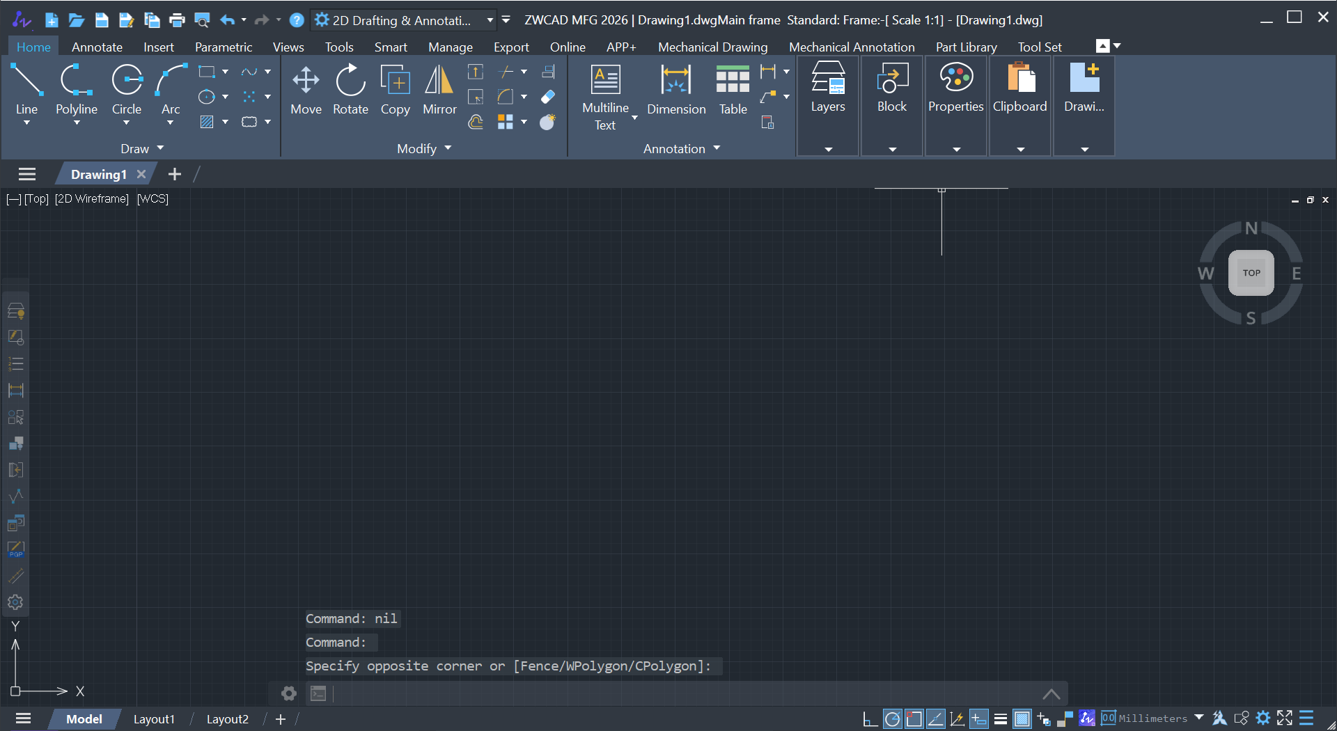 Working with ZWCAD MFG 2026 v1.2 full activated