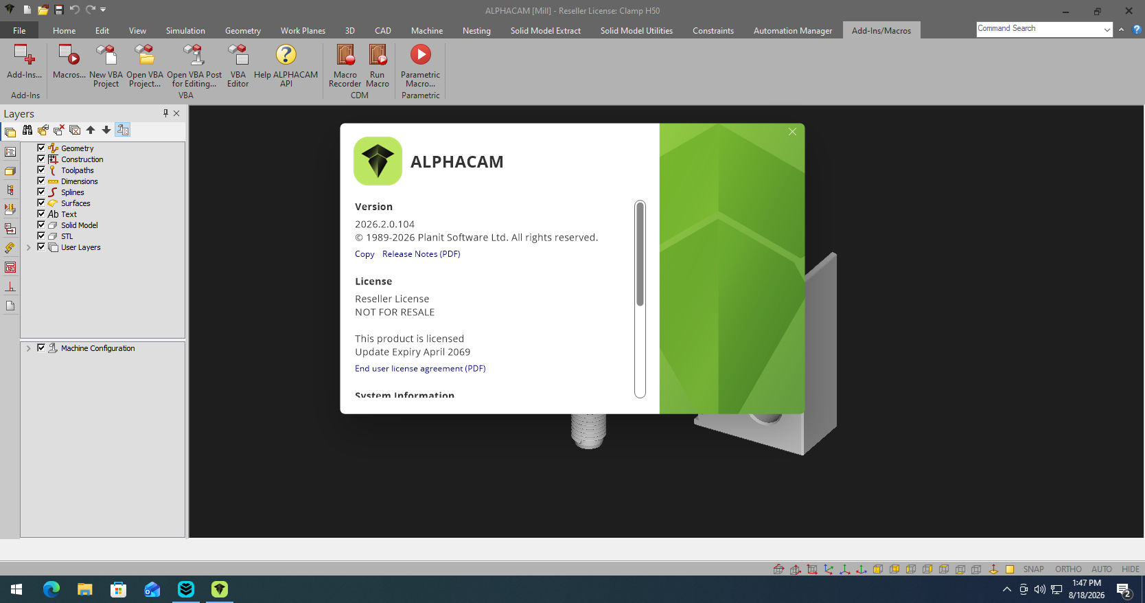 Working with hexagon Alphacam 2026.2.0.104 full license