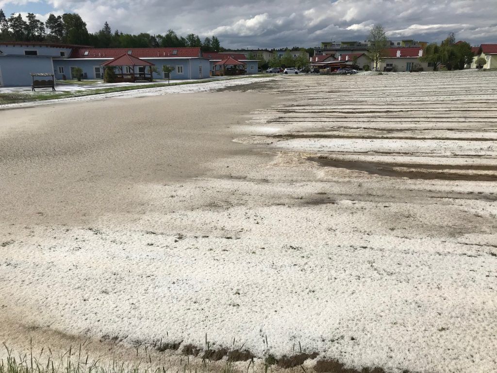 Hagel in Premstätten am 16.5.2021