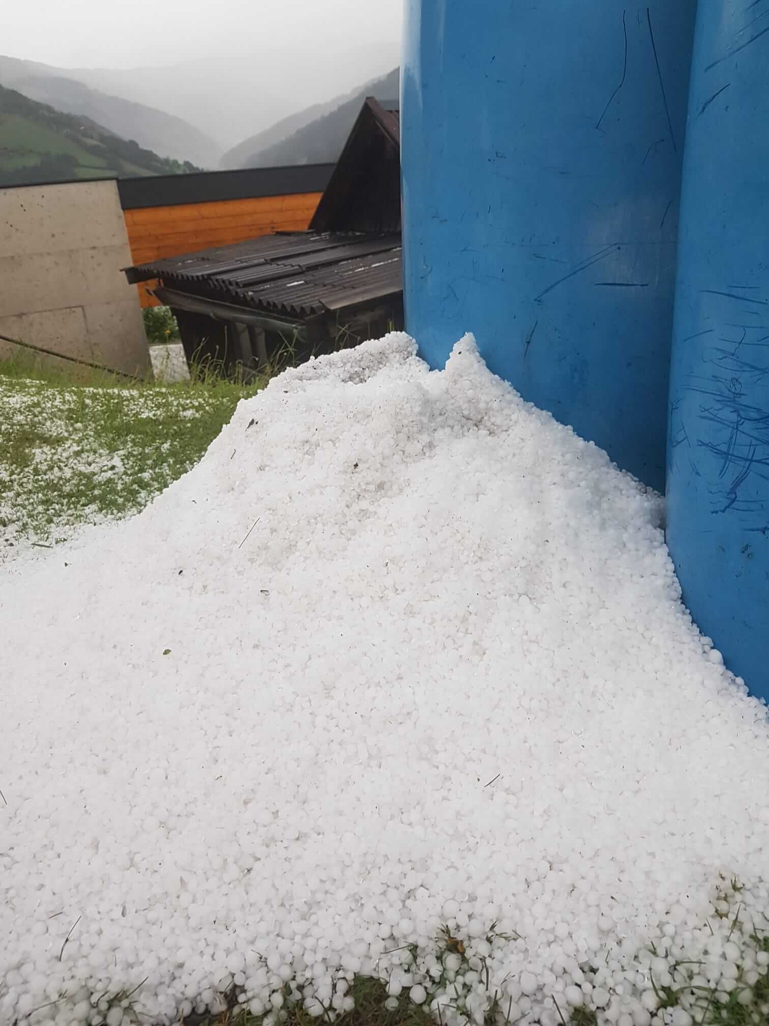 Hagel in Salzburg