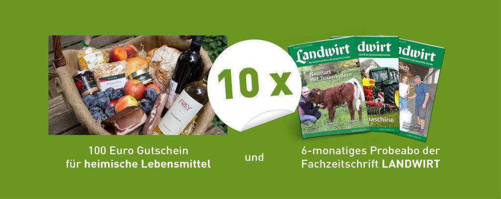 symbolbild für ein Gewinnspiel: Rinderversicherung abschließen und tolle Preise gewinnen