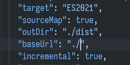 base url tsconfig