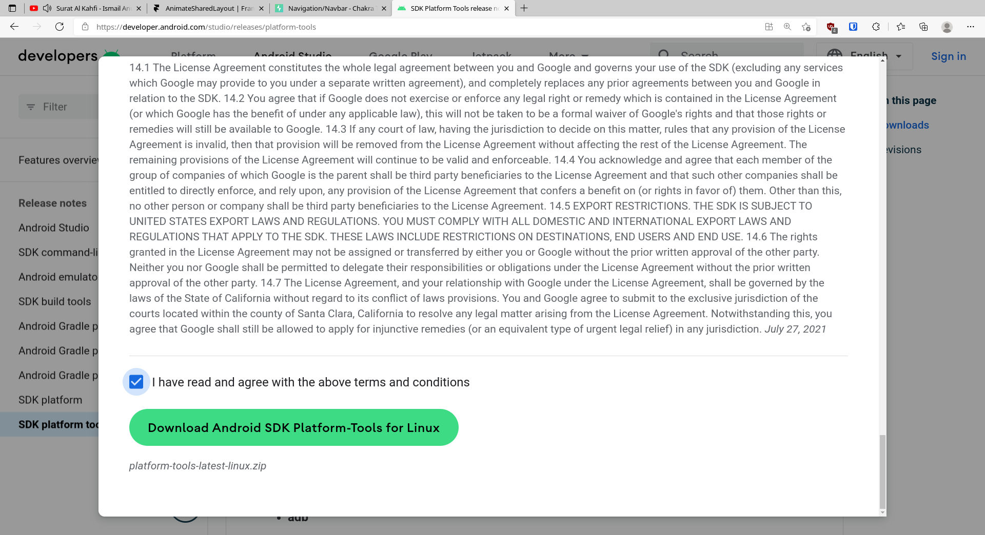 Accept Terms and Conditions