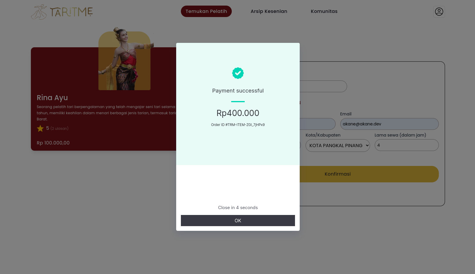 Transaction Success