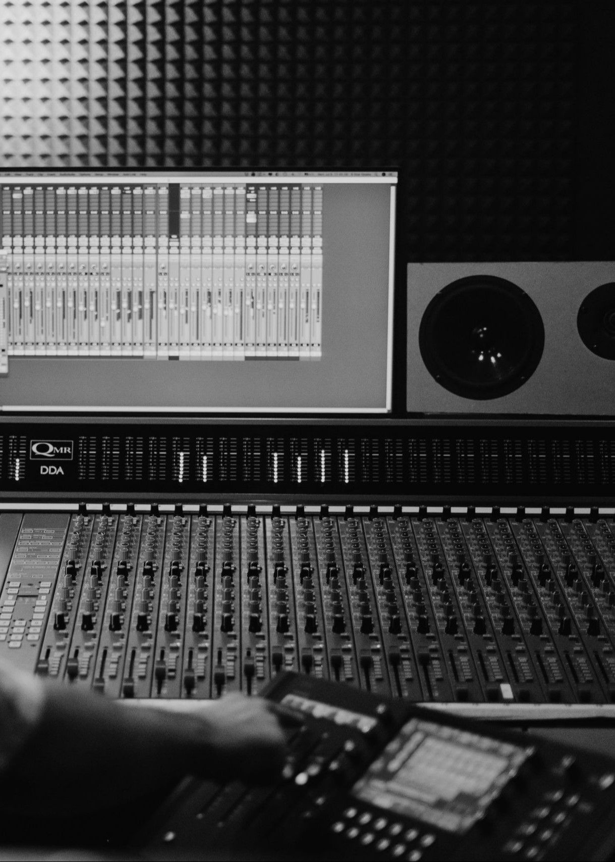 Onyx founder at the mixing desk