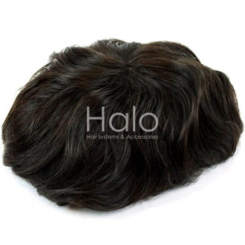 Swiss Lace with Folding Front Lace Hair System 3