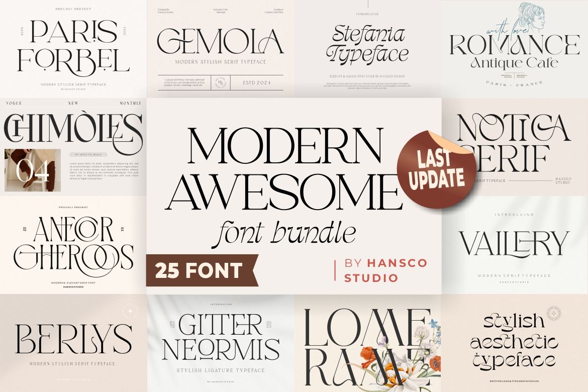 Preview Awesome Font Bundle 1 1