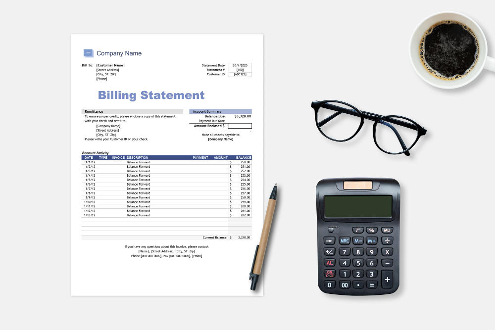Canva Invoice Template 1