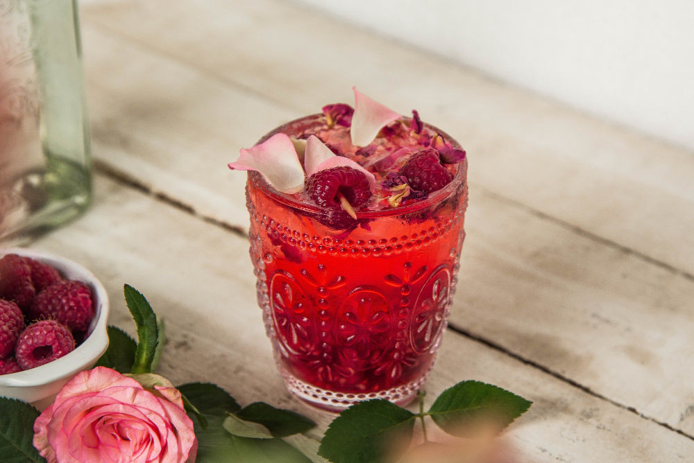 Rose Rhubarb Soda