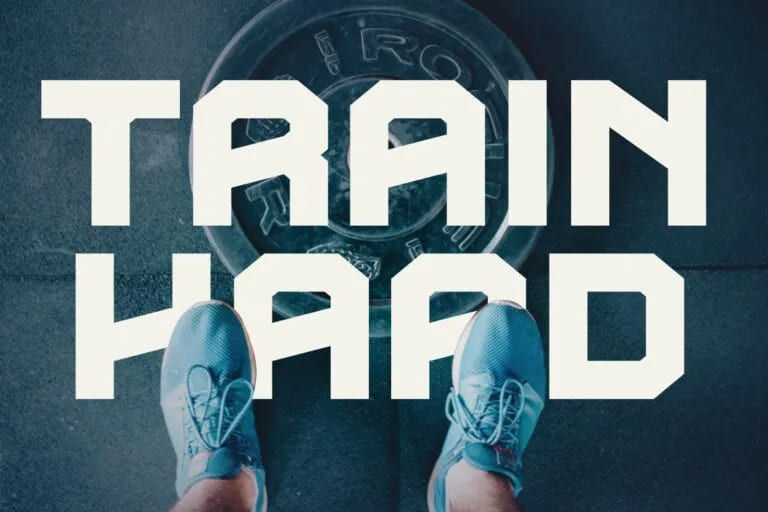 Bold display modern typeface sample