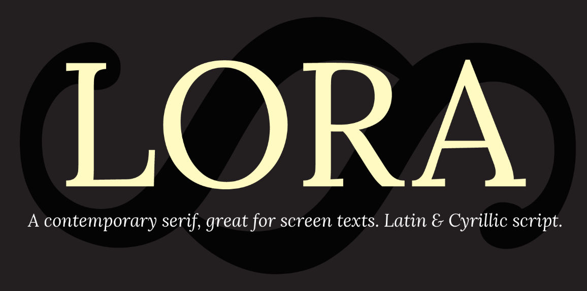Lora Font