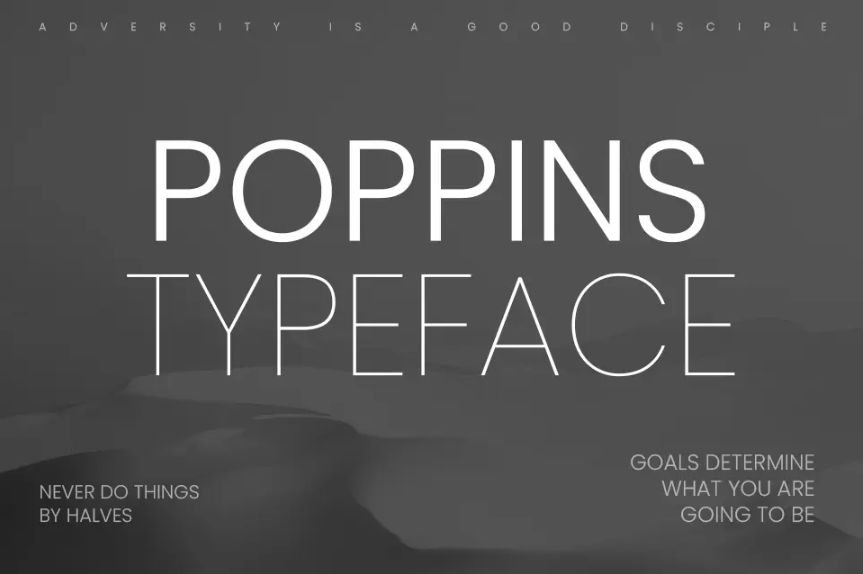 Poppins Typeface