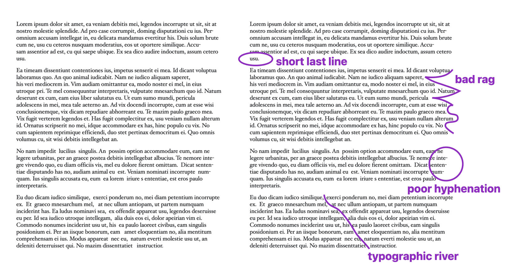 Text River and Bad Justification