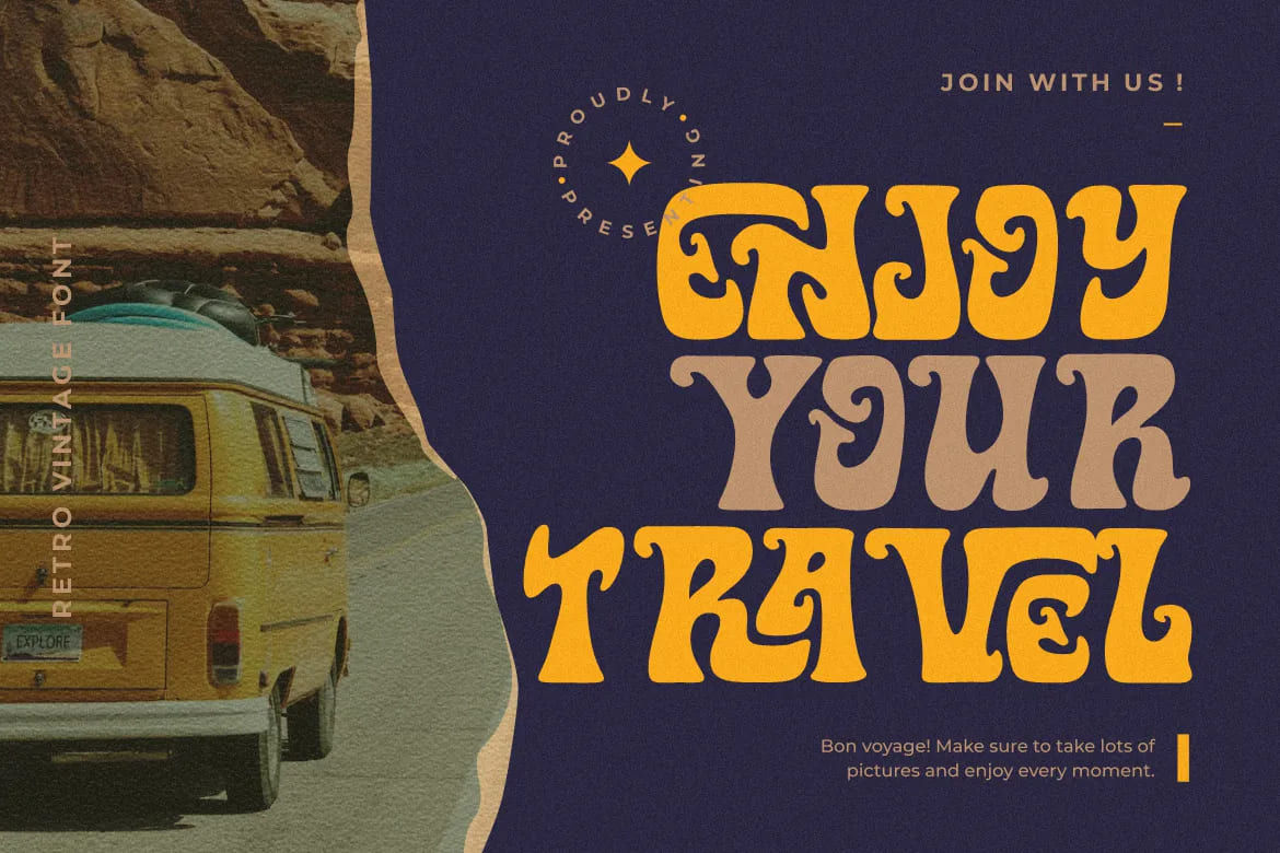 Experimental artistic maximalist typography layout