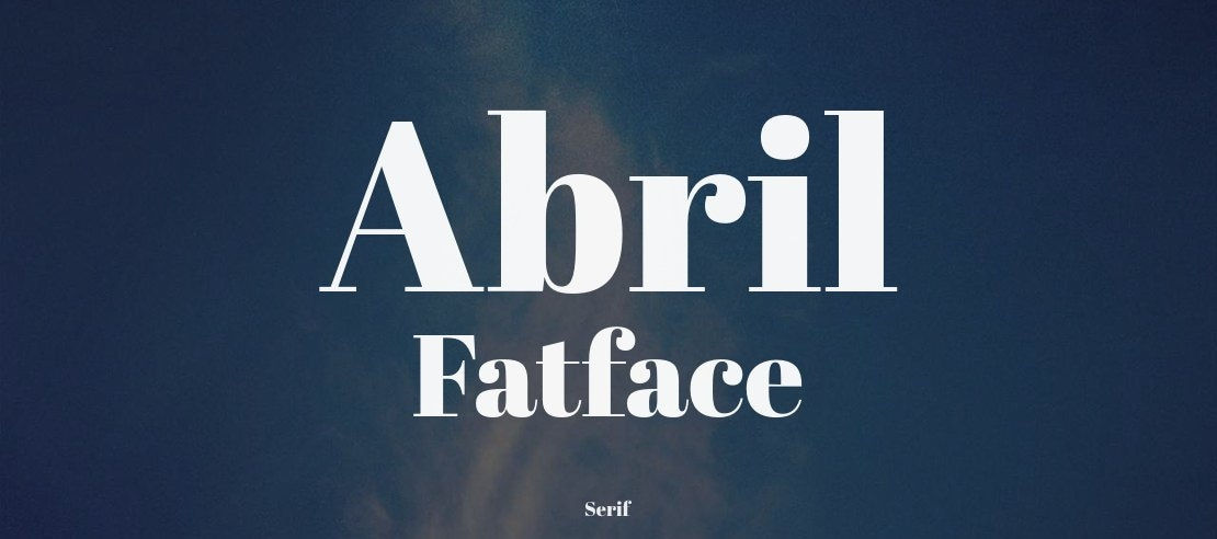 Abril Fatface Font