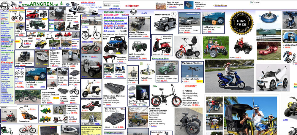 cluttered ecommerce layout without clear structure