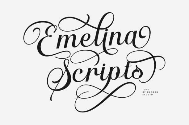 4. Emelina Script