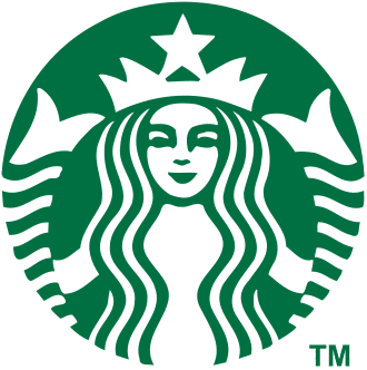 Starbucks uses an emblem kind of logo