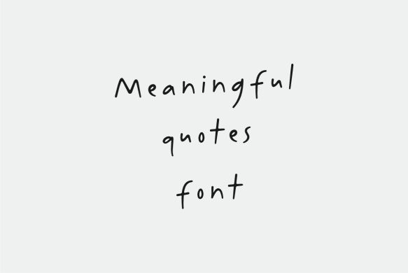 Meaningful Quote Demo