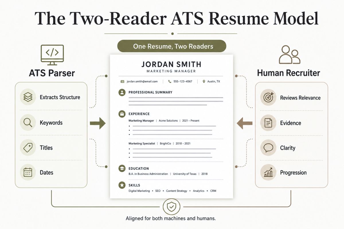 Ats Friendly Resume Template Tips For Modern Job Applications Ats Vs Human Recruiter Resume Model