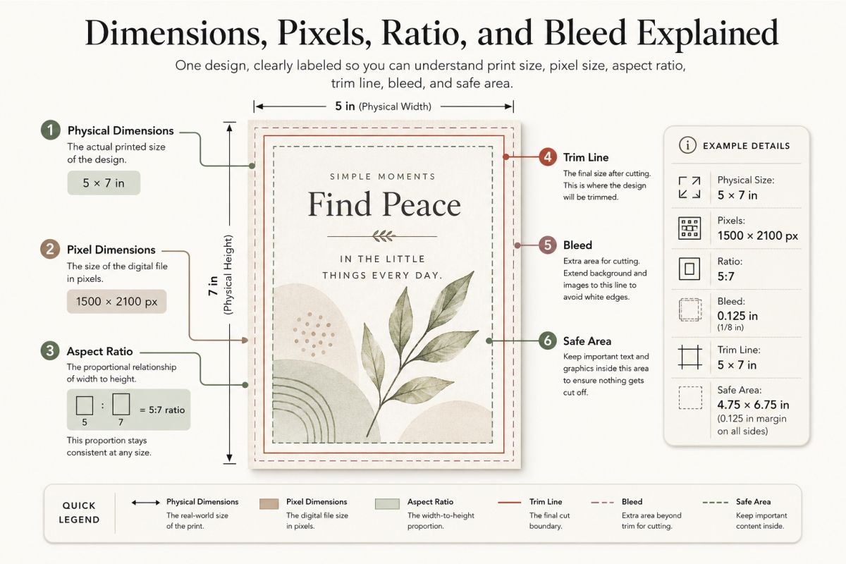 Canva Design Size Guide For Printables Wall Art Cards And Labels Preview2  Dimensions Pixels Ratio And Bleed Explained