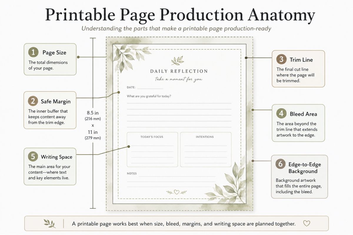 Canva Pdf Print Settings How To Export Printables The Right Way Printable Page Design Anatomy Guide