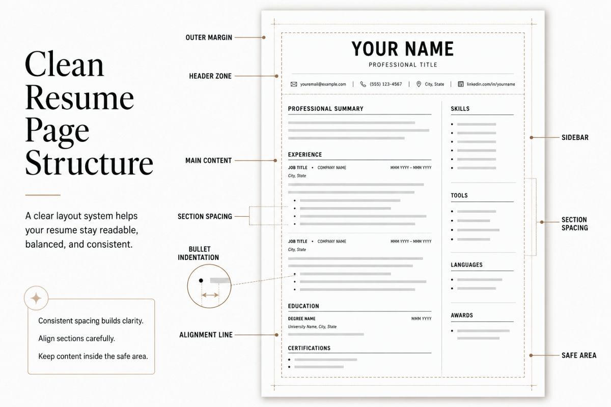 Canva Resume Template Design Tips For Clean And Professional Cvs Clean Resume Layout Guide