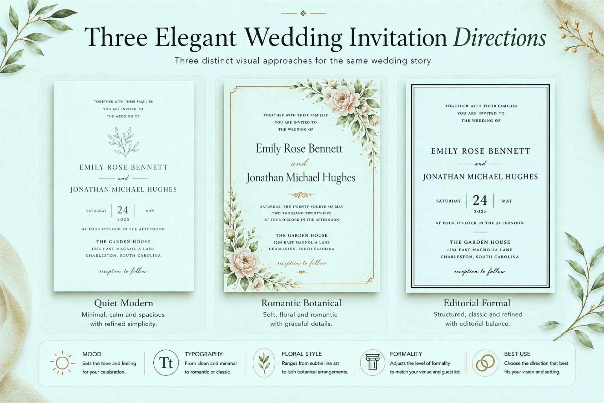 Canva Wedding Invitation Tutorial For Elegant Printable Designs Elegant Wedding Invitation Showcase Design