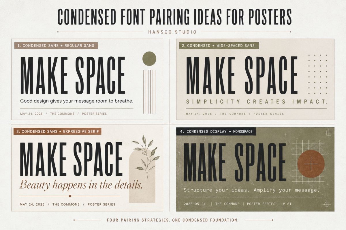 Condensed Fonts For Posters How To Create Strong Vertical Impact Condensed Font Pairing Ideas Poster