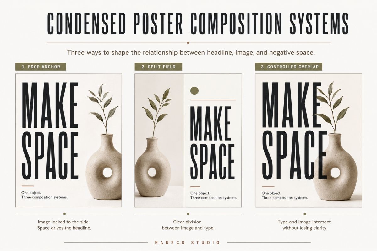 Condensed Fonts For Posters How To Create Strong Vertical Impact Poster Composition Systems Guide
