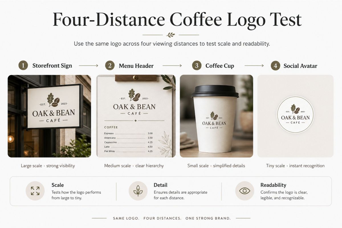 Fonts For Coffee Shop Logos Cozy Retro And Modern Ideas Four Distance Coffee Logo Test