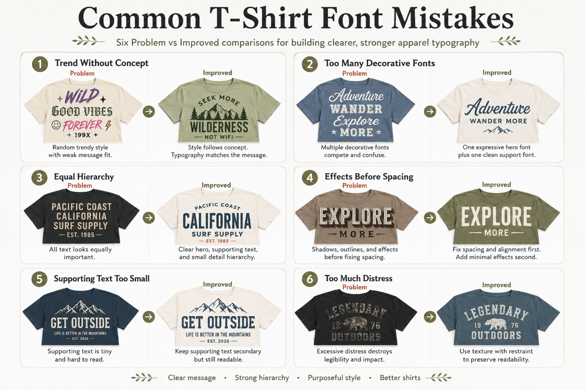 Fonts For T Shirt Design Styles That Work For Merch And Pod Common T Shirt Font Mistakes