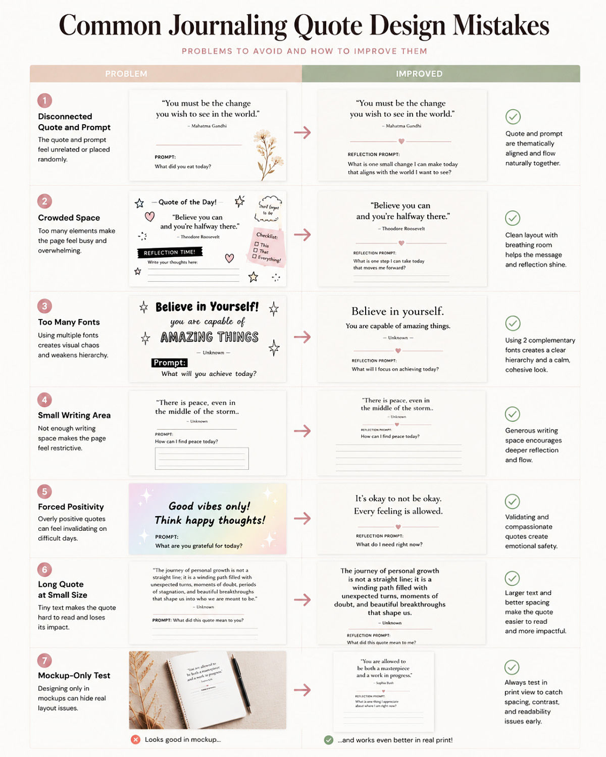 Journaling Quotes Printable Ideas For Reflection Pages And Self Care Layouts Common Journaling Quote Design Mistakes 3