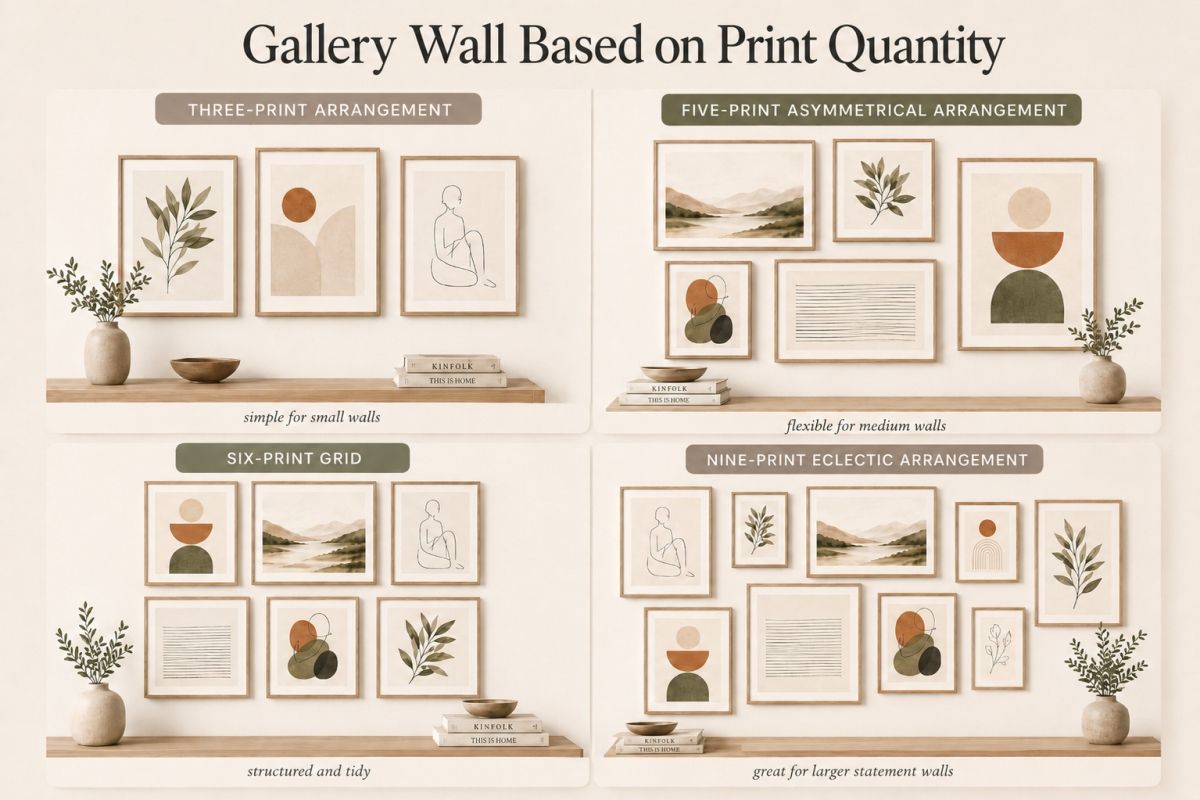 Printable Gallery Wall Ideas Guide To Minimalist Gallery Wall Layouts1