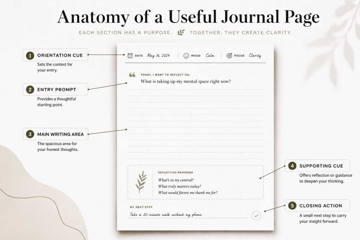 Printable Journal Pages Layout Ideas For Personal And Creative Use Preview1  Anatomy Of A Useful Journal Page