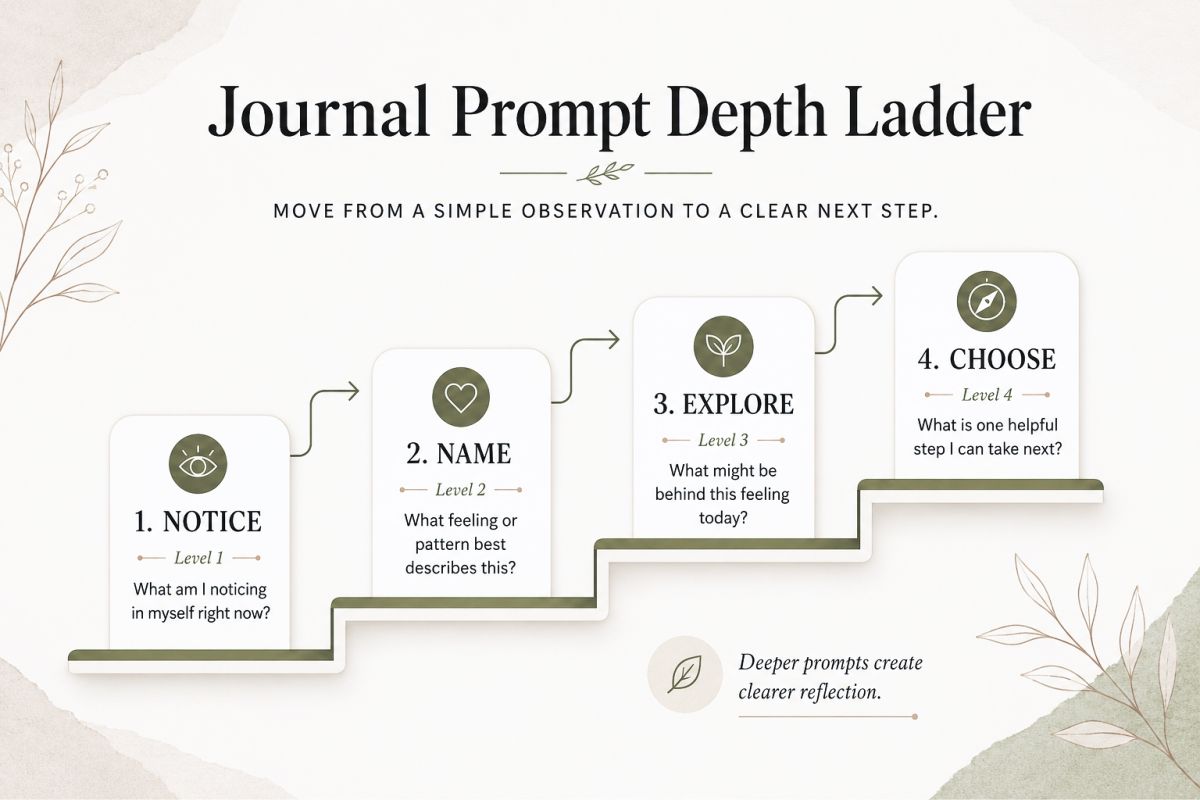 Printable Journal Pages Layout Ideas For Personal And Creative Use Preview3  Journal Prompt Depth Ladder