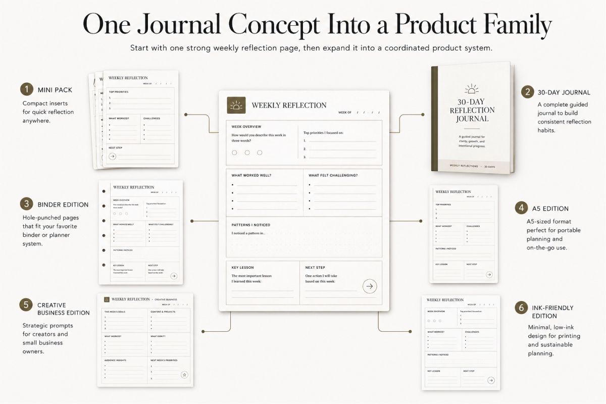 Printable Journal Pages Layout Ideas For Personal And Creative Use Preview6  Journal Page Size Comparison 2
