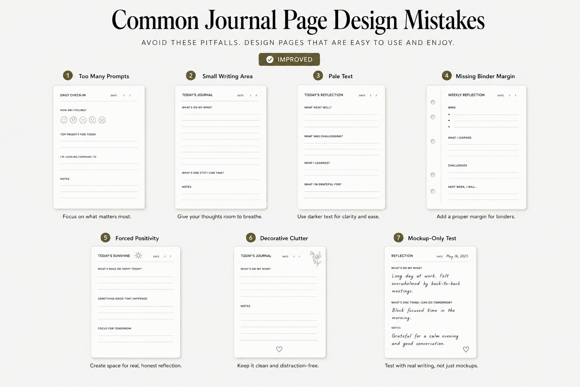 Printable Journal Pages Layout Ideas For Personal And Creative Use Preview8  Common Journal Page Design Mistakes 2 1