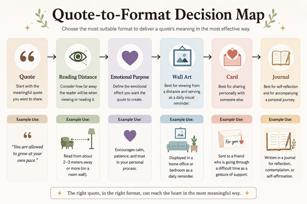 Printable Quote Design Ideas For Wall Art Cards And Journals Quote To Format Decision Map