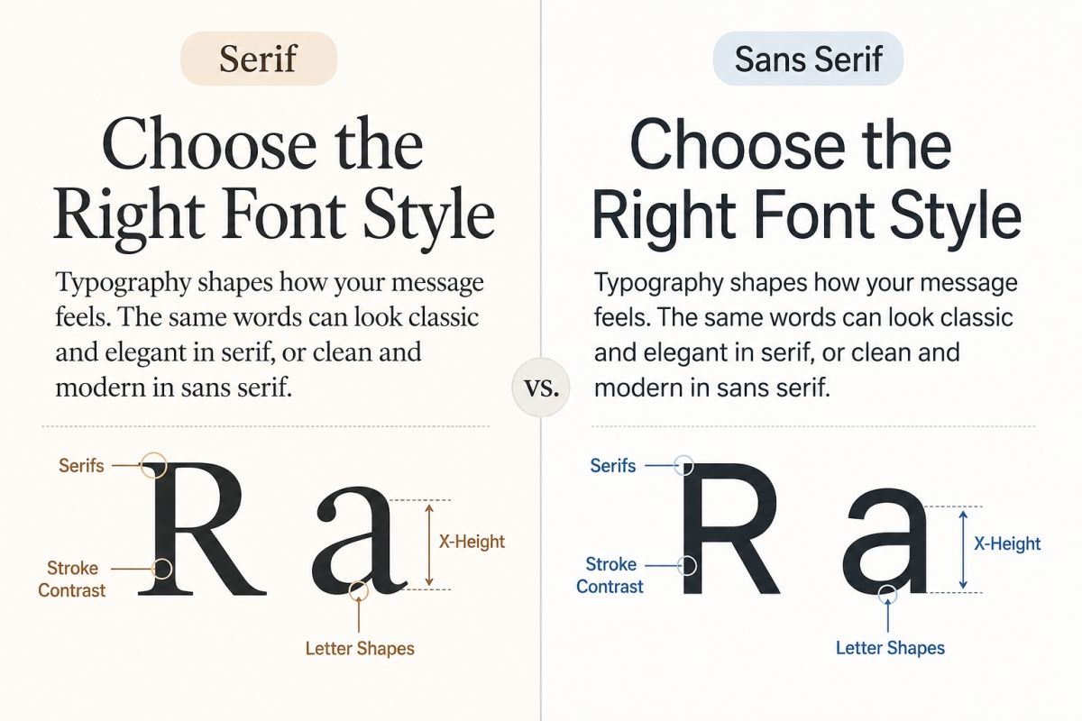 Serif Vs Sans Serif Typography Guide