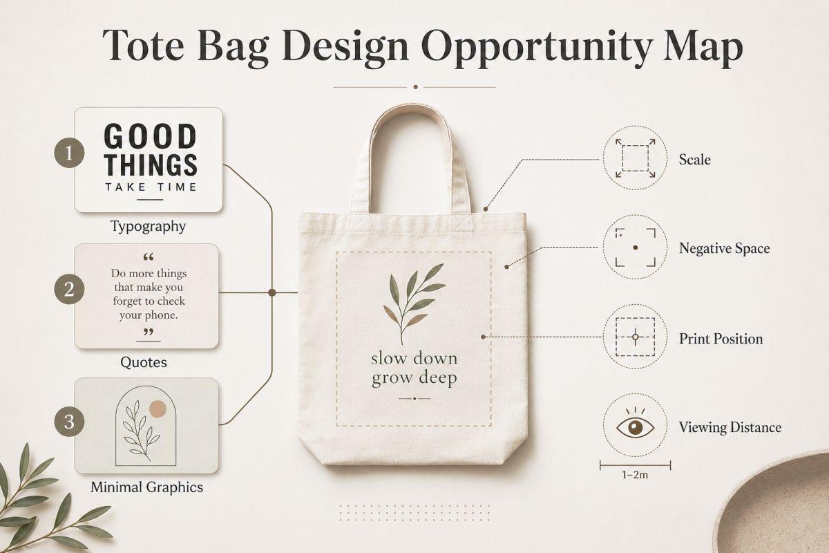 Tote Bag Design Ideas For Typography Quotes And Minimal Graphics Preview1  Tote Bag Design Opportunity Map