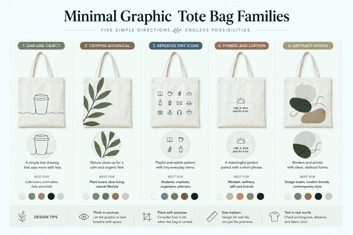Tote Bag Design Ideas For Typography Quotes And Minimal Graphics Preview5  Minimal Graphic Tote Bag Families