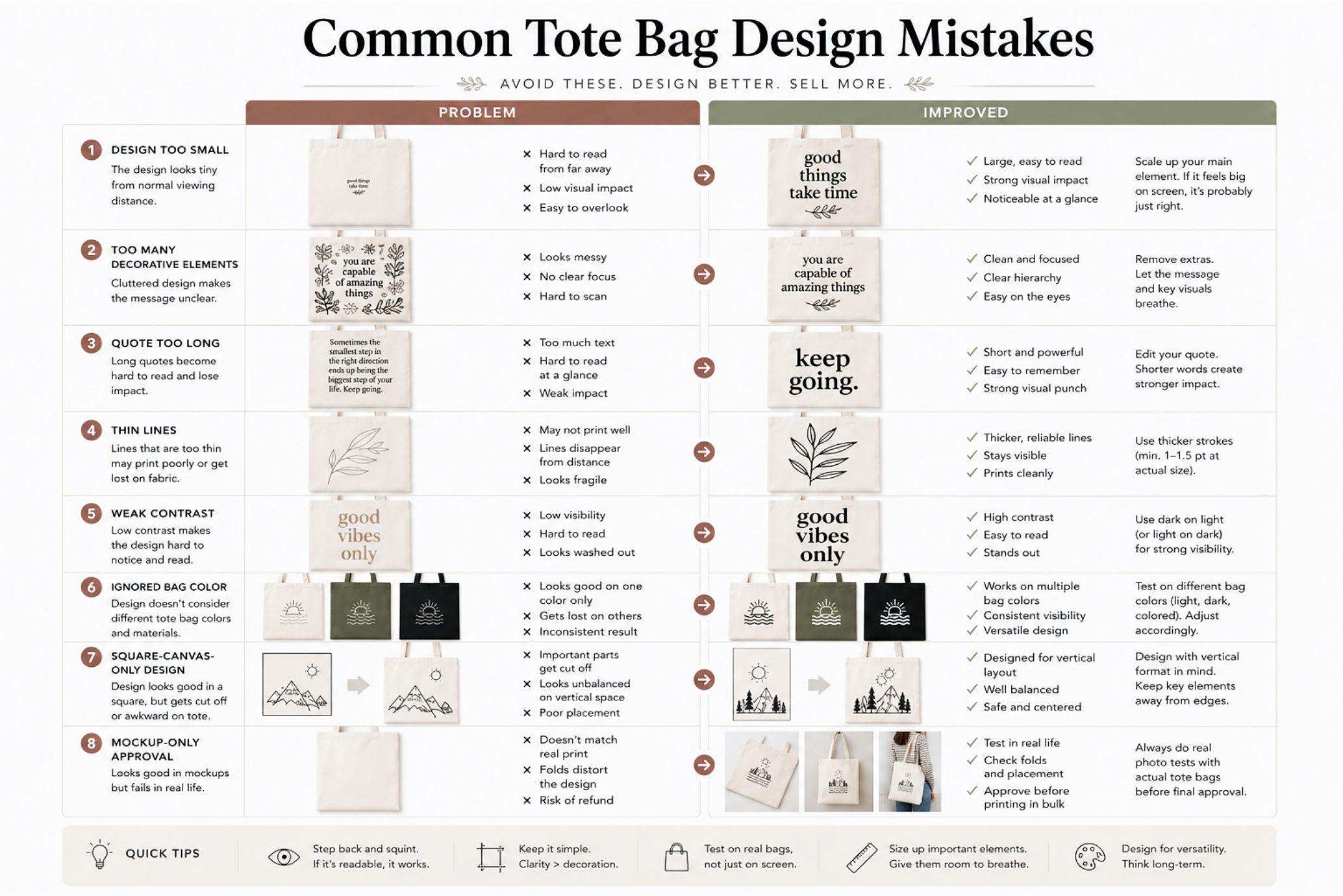 Tote Bag Design Ideas For Typography Quotes And Minimal Graphics Preview9  Common Tote Bag Design Mistakes