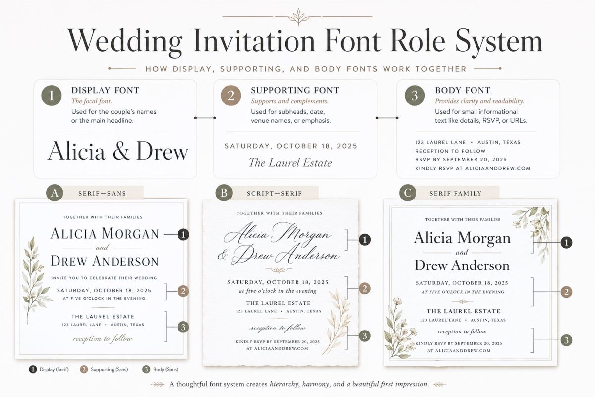 Wedding Card Template Ideas For Beautiful Printable Invitations Preview4 Wedding Invitation Font Role System